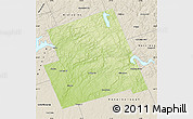 Physical Map of Haliburton, shaded relief outside