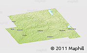 Physical Panoramic Map of Haliburton, cropped outside