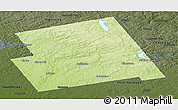 Physical Panoramic Map of Haliburton, darken