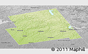 Physical Panoramic Map of Haliburton, desaturated