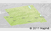 Physical Panoramic Map of Haliburton, lighten, desaturated