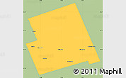 Savanna Style Simple Map of Haliburton, single color outside