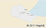 Classic Style 3D Map of Hamilton, single color outside