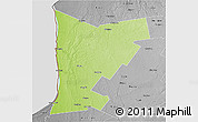 Physical 3D Map of Huron, desaturated