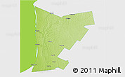 Physical 3D Map of Huron, single color outside