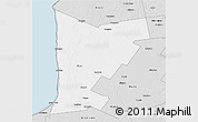 Silver Style 3D Map of Huron