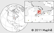 Blank Location Map of Huron, highlighted parent region