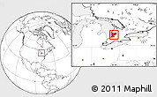 Blank Location Map of Huron