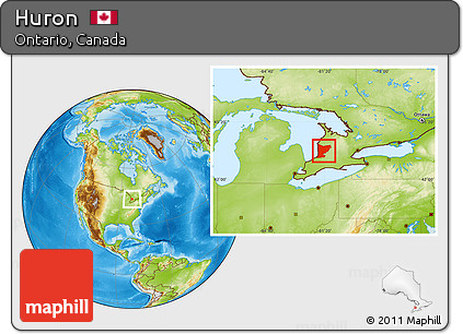Physical Location Map of Huron