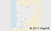Classic Style Map of Huron, single color outside