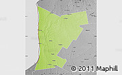 Physical Map of Huron, desaturated
