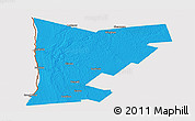 Political Panoramic Map of Huron, cropped outside