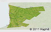 Satellite Panoramic Map of Huron, lighten