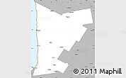 Gray Simple Map of Huron