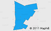 Political Simple Map of Huron, cropped outside