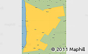 Savanna Style Simple Map of Huron