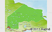 Political 3D Map of Kenora, physical outside