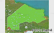 Political 3D Map of Kenora, satellite outside