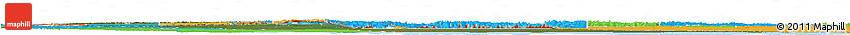 Satellite Horizon Map of Kenora, political outside