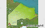 Physical Map of Kenora, satellite outside