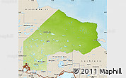 Physical Map of Kenora, shaded relief outside