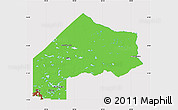 Political Map of Kenora, cropped outside