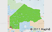 Political Map of Kenora, lighten