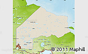 Shaded Relief Map of Kenora, physical outside