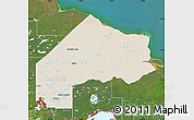 Shaded Relief Map of Kenora, satellite outside