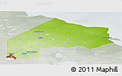 Physical Panoramic Map of Kenora, lighten, semi-desaturated