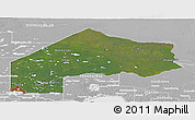 Satellite Panoramic Map of Kenora, lighten, desaturated