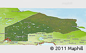 Satellite Panoramic Map of Kenora, physical outside
