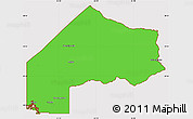 Political Simple Map of Kenora, cropped outside