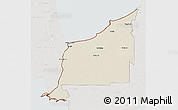 Shaded Relief 3D Map of Lambton, lighten, semi-desaturated