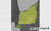 Satellite Map of Lambton, darken, desaturated