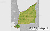 Satellite Map of Lambton, lighten, desaturated