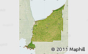 Satellite Map of Lambton, lighten