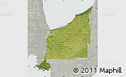 Satellite Map of Lambton, lighten, semi-desaturated