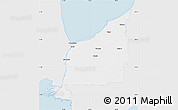 Silver Style Map of Lambton, single color outside