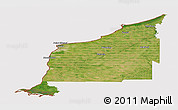 Satellite Panoramic Map of Lambton, cropped outside