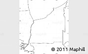 Blank Simple Map of Lambton, no labels
