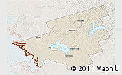 Shaded Relief 3D Map of Muskoka, lighten