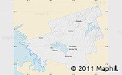 Classic Style Map of Muskoka, single color outside