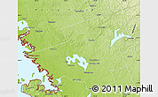 Physical Map of Muskoka