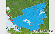 Political Map of Muskoka, satellite outside