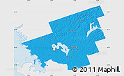 Political Map of Muskoka, single color outside