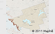 Shaded Relief Map of Muskoka, lighten