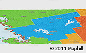 Political Panoramic Map of Muskoka