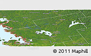 Satellite Panoramic Map of Muskoka