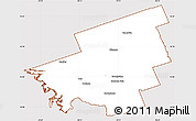 Classic Style Simple Map of Muskoka, cropped outside